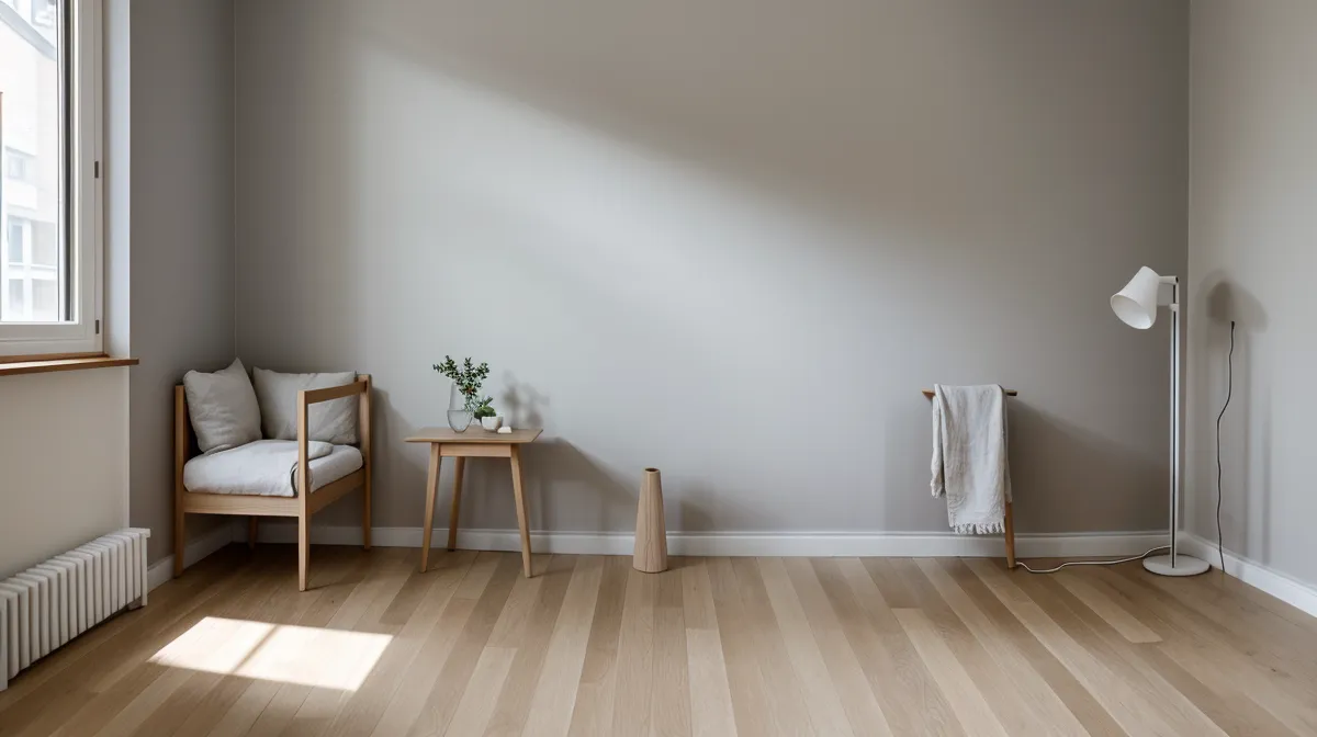 Angst vor Burnout Rückfall: Wie Meditation bei hohem Arbeitsdruck hilft – Meditationsmatte am Fenster als Ritual gegen Burnout-Prävention im stressigen Arbeitsalltag