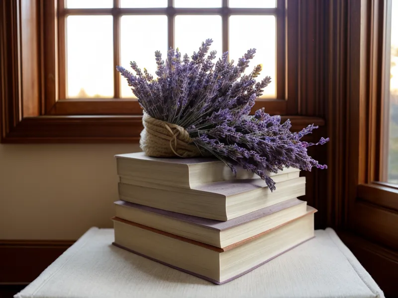 Design-Fachbücher neben Meditationskissen als Symbol für Burnout-Erholung und tägliche Meditationspraxis