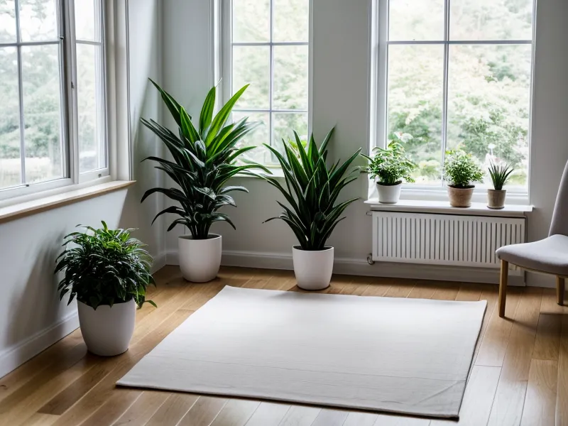 Barfuß auf Holzdielen zur Erdung während der Meditation – Ritual gegen Reizüberflutung für hochsensible Menschen