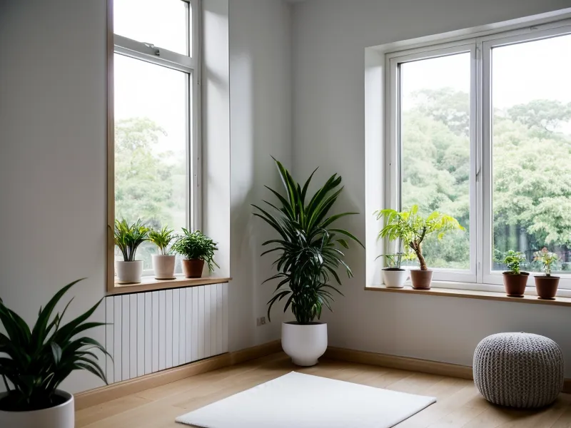 Geöffnetes Altbau-Fenster mit Blick auf eine Düsseldorfer Kopfsteinpflasterstraße – Reizregulation für hochsensible UX-Designerinnen