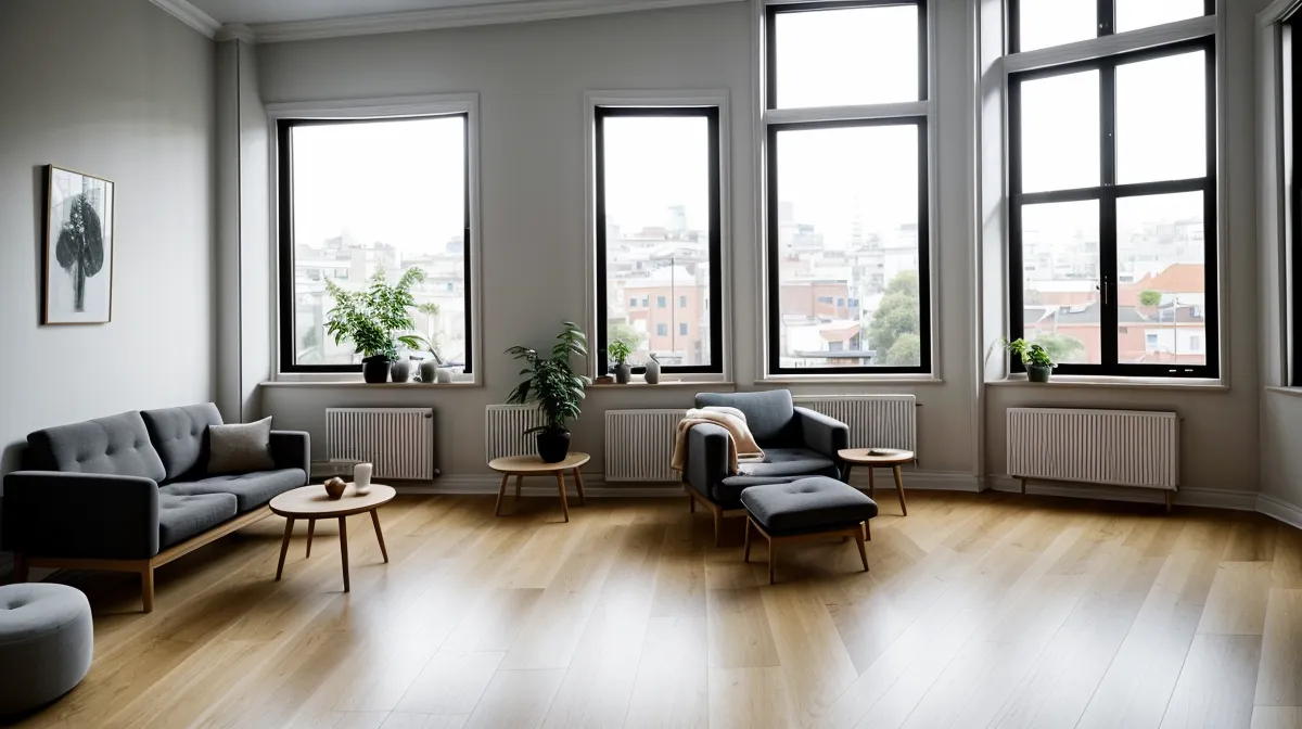 Dunkle Küche kurz vor Sonnenaufgang in einer Altbauwohnung in der Düsseldorfer Carlstadt – Achtsamkeit und Burnout-Recovery im Alltag einer UX-Designerin
